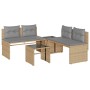 Garden sofa set with 4-piece synthetic rattan beige cushions by , Garden sets - Ref: Foro24-4003881, Price: 283,42 €, Discoun...