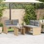 Garden sofa set with 4-piece synthetic rattan beige cushions by , Garden sets - Ref: Foro24-4003881, Price: 283,42 €, Discoun...