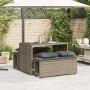 Garten-Essgruppe, 3-teilig, mit grauen Polstern aus synthetischem Rattan. von , Gartensets - Ref: Foro24-4003904, Preis: 242,...