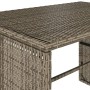 Garten-Essgruppe, 3-teilig, mit grauen Polstern aus synthetischem Rattan. von , Gartensets - Ref: Foro24-4003904, Preis: 242,...