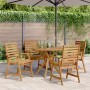 5-teiliges Massivholz-Gartenspeiseset aus Akazienholz von , Gartensets - Ref: Foro24-3283565, Preis: 365,36 €, Rabatt: %