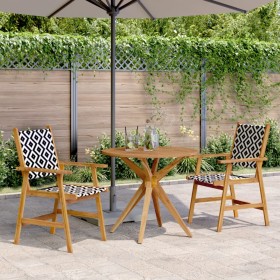 3-piece solid acacia wood garden dining set by , Garden sets - Ref: Foro24-3283571, Price: 252,66 €, Discount: %