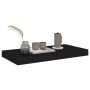 Floating wall shelves 2 units black MDF 50x23x3.8 cm by vidaXL, Shelves and shelves - Ref: Foro24-323830, Price: 26,33 €, Dis...