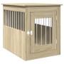 Engineered wood dog crate in Sonoma oak, 55x75x65 cm by , Dog kennels - Ref: Foro24-847489, Price: 97,72 €, Discount: %