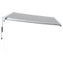 Toldo retráctil aluminio y tela gris antracita y blanco 4,5x3 m de , Toldos - Ref: Foro24-3216136, Precio: 936,99 €, Descuent...