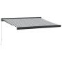 Toldo retráctil aluminio y tela antracita y blanco 3,5x2,5 m de , Toldos - Ref: Foro24-3216129, Precio: 561,25 €, Descuento: %