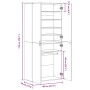 Mueble zapatero de madera de ingeniería blanco 80x39x178 cm de , Zapateros y organizadores de calzado - Ref: Foro24-3276672, ...