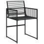 5-piece black synthetic rattan garden dining set by , Garden sets - Ref: Foro24-3295048, Price: 411,39 €, Discount: %