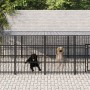 Outdoor dog kennel with a steel roof, 16.89 m² by , Dog kennels and fences - Ref: Foro24-3124614, Price: 1,00 €, Discount: %