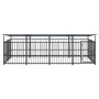 Outdoor dog kennel with steel roof 7.51 m² by , Dog kennels and fences - Ref: Foro24-3124609, Price: 668,61 €, Discount: %