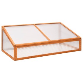 Fir wood orange greenhouse 110x58.5x39 cm by , Greenhouses - Ref: Foro24-362646, Price: 49,22 €, Discount: %