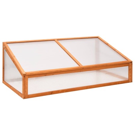 Fir wood orange greenhouse 110x58.5x39 cm by , Greenhouses - Ref: Foro24-362646, Price: 54,15 €, Discount: %