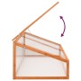 Fir wood orange greenhouse 110x58.5x39 cm by , Greenhouses - Ref: Foro24-362646, Price: 54,15 €, Discount: %