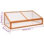 Fir wood orange greenhouse 110x58.5x39 cm by , Greenhouses - Ref: Foro24-362646, Price: 54,15 €, Discount: %