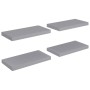 Estantes flotantes de pared 4 uds MDF gris 50x23x3,8 cm de vidaXL, Estantes y estanterías - Ref: Foro24-323852, Precio: 46,51...