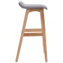 Light gray fabric kitchen stool by , Kitchen stools - Ref: Foro24-249575, Price: 79,12 €, Discount: %