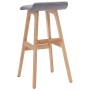 Light gray fabric kitchen stool by , Kitchen stools - Ref: Foro24-249575, Price: 79,12 €, Discount: %