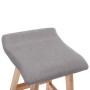 Light gray fabric kitchen stool by , Kitchen stools - Ref: Foro24-249575, Price: 79,12 €, Discount: %