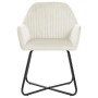 Dining chairs, 6 units, cream velvet. by , dining chairs - Ref: Foro24-277014, Price: 748,12 €, Discount: %