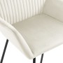 Dining chairs, 6 units, cream velvet. by , dining chairs - Ref: Foro24-277014, Price: 748,12 €, Discount: %