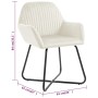 Dining chairs, 6 units, cream velvet. by , dining chairs - Ref: Foro24-277014, Price: 748,12 €, Discount: %