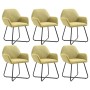 Dining chairs, 6 units, green fabric. by , dining chairs - Ref: Foro24-277105, Price: 585,49 €, Discount: %