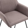 Dining chairs 6 units in gray taupe fabric by , dining chairs - Ref: Foro24-277113, Price: 650,77 €, Discount: %