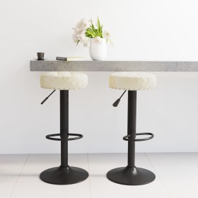 Kitchen stools 2 units cream velvet by , Kitchen stools - Ref: Foro24-332994, Price: 112,99 €, Discount: %