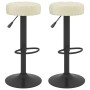 Kitchen stools 2 units cream velvet by , Kitchen stools - Ref: Foro24-332994, Price: 105,72 €, Discount: %