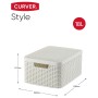 Curver Cestas de almacenaje con tapa Style 3 unidades blanca 240652 de , Cestas para almacenaje - Ref: Foro24-421844, Precio:...