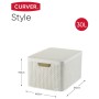 Curver Cestas de almacenaje con tapa Style 3 unidades blanca 240652 de , Cestas para almacenaje - Ref: Foro24-421844, Precio:...