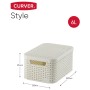 Curver Cestas de almacenaje con tapa Style 3 unidades blanca 240652 de , Cestas para almacenaje - Ref: Foro24-421844, Precio:...