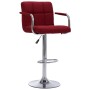 Kitchen bar stool with wine-colored fabric by , Kitchen stools - Ref: Foro24-283417, Price: 86,21 €, Discount: %