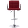 Kitchen bar stool with wine-colored fabric by , Kitchen stools - Ref: Foro24-283417, Price: 86,21 €, Discount: %