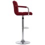 Kitchen bar stool with wine-colored fabric by , Kitchen stools - Ref: Foro24-283417, Price: 86,21 €, Discount: %