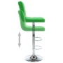 Kitchen stools 2 units synthetic leather green by , Kitchen stools - Ref: Foro24-323642, Price: 119,87 €, Discount: %