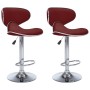 323649 Bar Stools 2 pcs Wine Red Faux Leather de , Taburetes de cocina - Ref: Foro24-323649, Precio: 141,99 €, Descuento: %