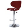 323649 Bar Stools 2 pcs Wine Red Faux Leather de , Taburetes de cocina - Ref: Foro24-323649, Precio: 141,99 €, Descuento: %