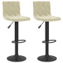 Kitchen stools 2 units cream velvet by , Kitchen stools - Ref: Foro24-333730, Price: 123,57 €, Discount: %