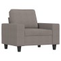 Armchair with footstool in gray taupe fabric, 60 cm. by , Sofas - Ref: Foro24-3201150, Price: 240,84 €, Discount: %