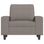 Armchair with footstool in gray taupe fabric, 60 cm. by , Sofas - Ref: Foro24-3201150, Price: 240,84 €, Discount: %