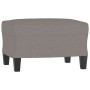 Armchair with footstool in gray taupe fabric, 60 cm. by , Sofas - Ref: Foro24-3201150, Price: 240,84 €, Discount: %