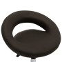 Swivel dining chair in brown synthetic leather by , dining chairs - Ref: Foro24-3085832, Price: 90,99 €, Discount: %