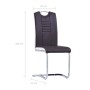 Cantilever dining chairs 2 units brown synthetic leather by , dining chairs - Ref: Foro24-281775, Price: 149,36 €, Discount: %