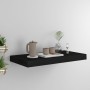 Black MDF floating wall shelf 50x23x3.8 cm by vidaXL, Shelves and shelves - Ref: Foro24-323829, Price: 19,24 €, Discount: %