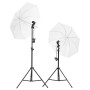 Fotostudio-Set mit Lichtern, Hintergrund und Reflektor. von , Blitze und Studiobeleuchtung - Ref: Foro24-3143954, Preis: 157,...