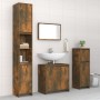 Set de muebles baño 4 pzas madera contrachapada roble ahumado de , Muebles de baño - Ref: Foro24-3143928, Precio: 183,04 €, D...