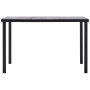 Black MDF and concrete grey dining table 160x80x75 cm by , Kitchen and dining tables - Ref: Foro24-281859, Price: 180,06 €, D...