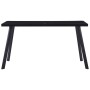 Black tempered glass dining table 140x70x75 cm by , Kitchen and dining tables - Ref: Foro24-281873, Price: 152,74 €, Discount: %