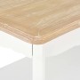 Solid pine wood coffee table in white and brown, 87.5x42x44 cm by , Coffee table - Ref: Foro24-280023, Price: 138,29 €, Disco...